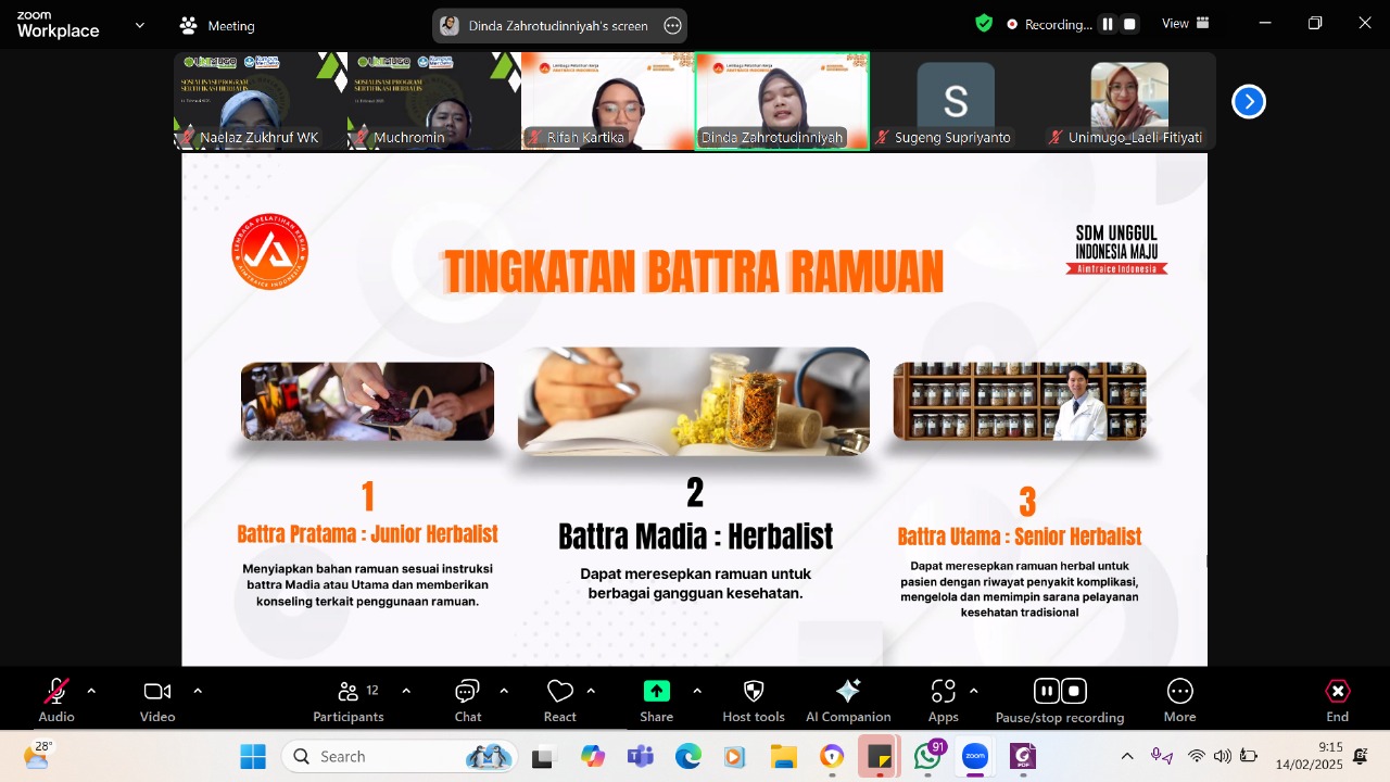 SOSIALISASI SERTIFIKASI HERBALIS: MENINGKATKAN KUALITAS LULUSAN FARMASI HERBAL YANG TERSERTIFIKASI